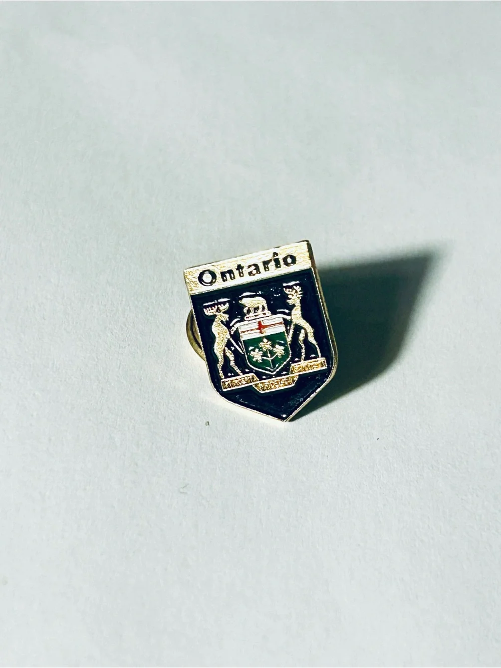 Ontario Province Canada Coat of Arms Lapel Pin